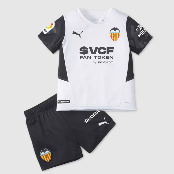 Camiseta Valencia Replica Primera Ropa Niño 2021/22